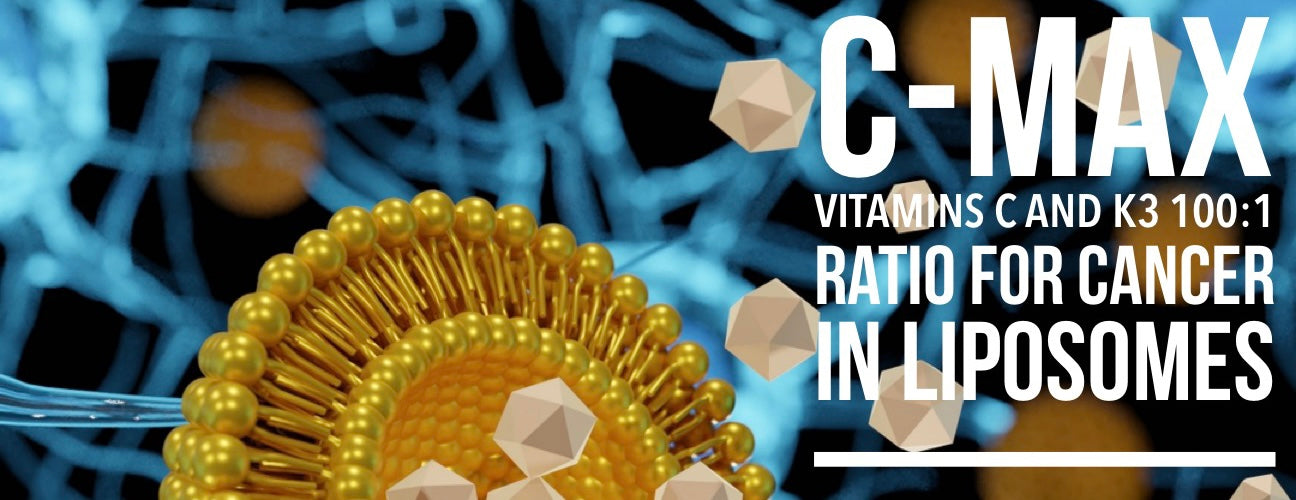 C-Max Liposomes deliver ascorbate (vitamin C) and menadione (vitamin K3) at what researchers have found to be the optimal ratio for killing cancer: 100:1.